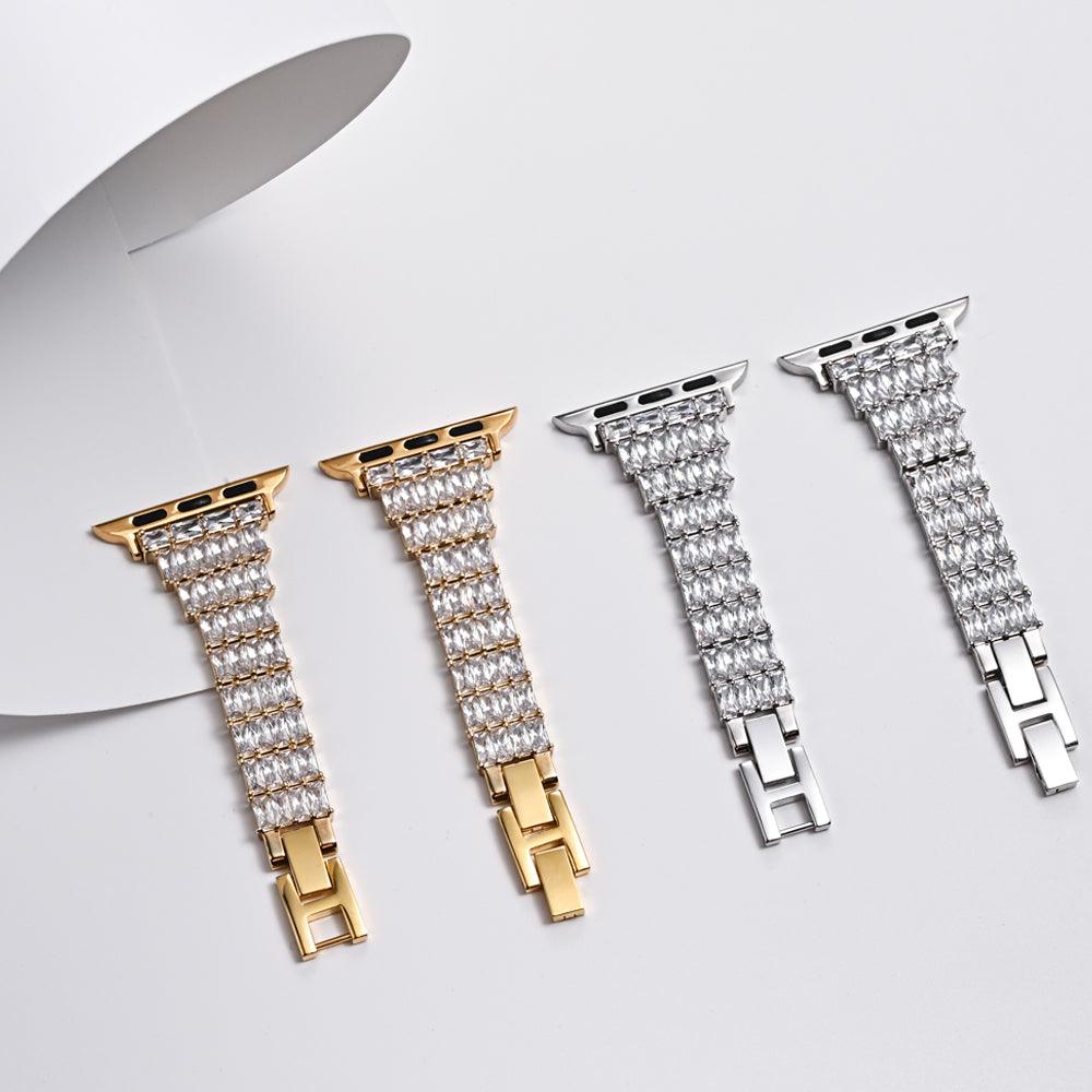 Diamond Apple Watch Band - arleathercraft