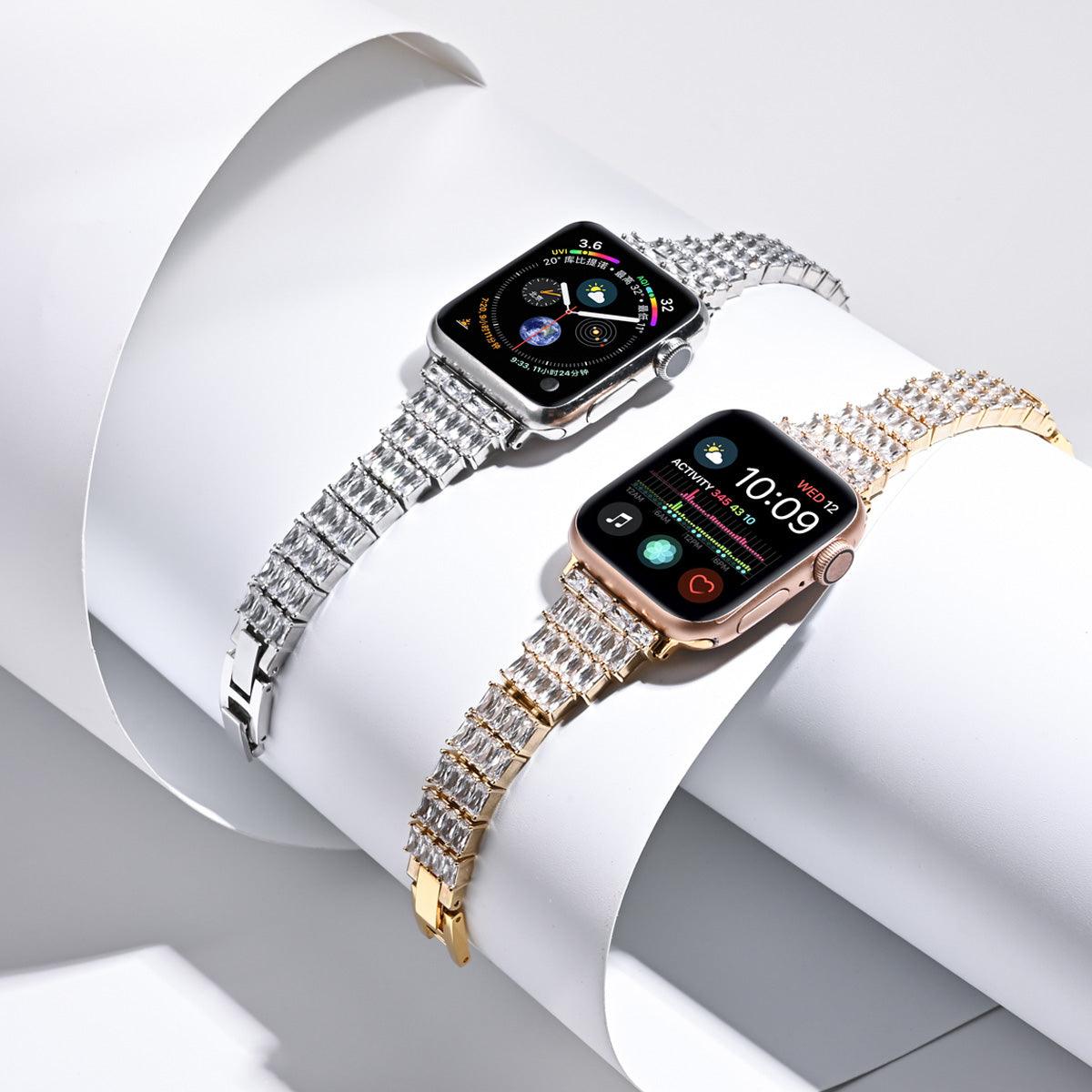 Diamond Apple Watch Band - arleathercraft