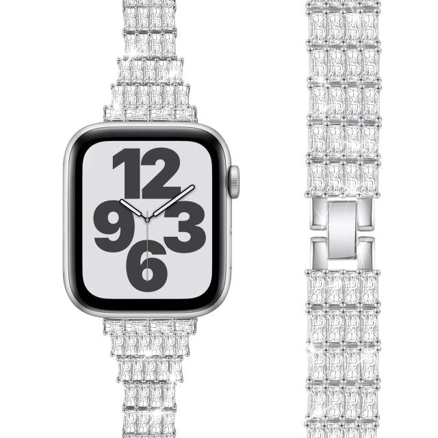 Diamond Apple Watch Band - arleathercraft