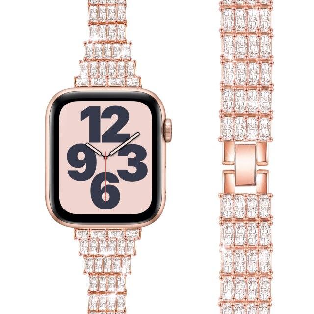 Diamond Apple Watch Band - arleathercraft
