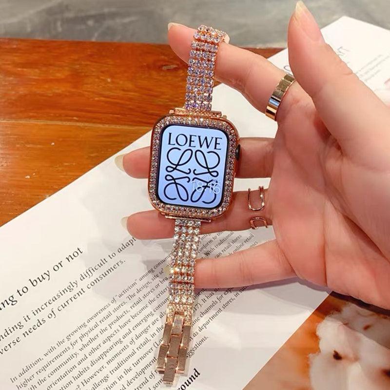 Diamond Apple Watch Band - arleathercraft