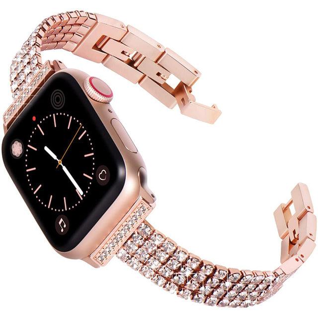 Diamond Apple Watch Band - arleathercraft