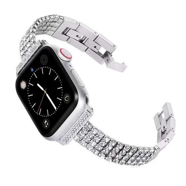 Diamond Apple Watch Band - arleathercraft