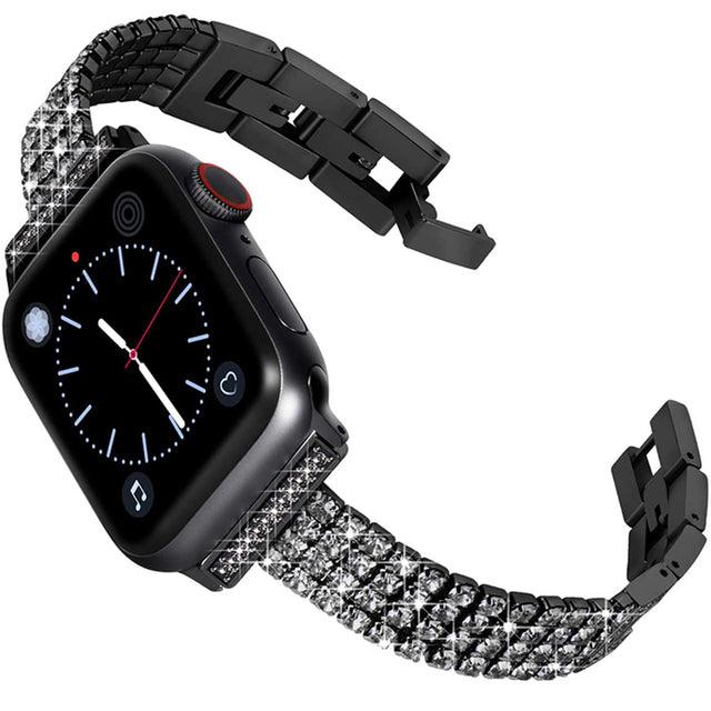 Diamond Apple Watch Band - arleathercraft