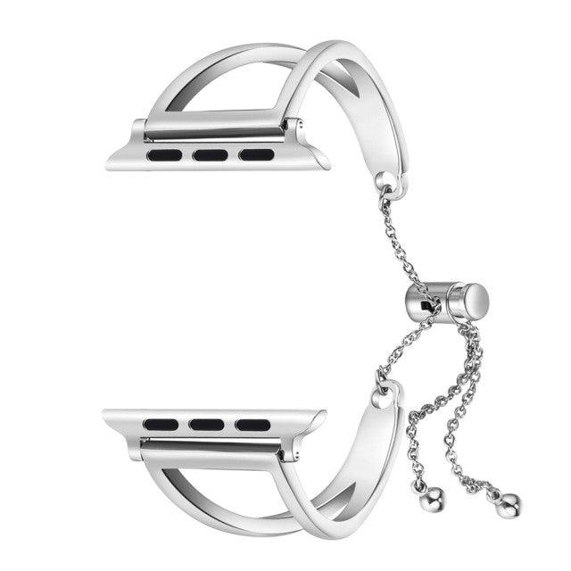 Stainless Steel Apple Watch Strap - arleathercraft