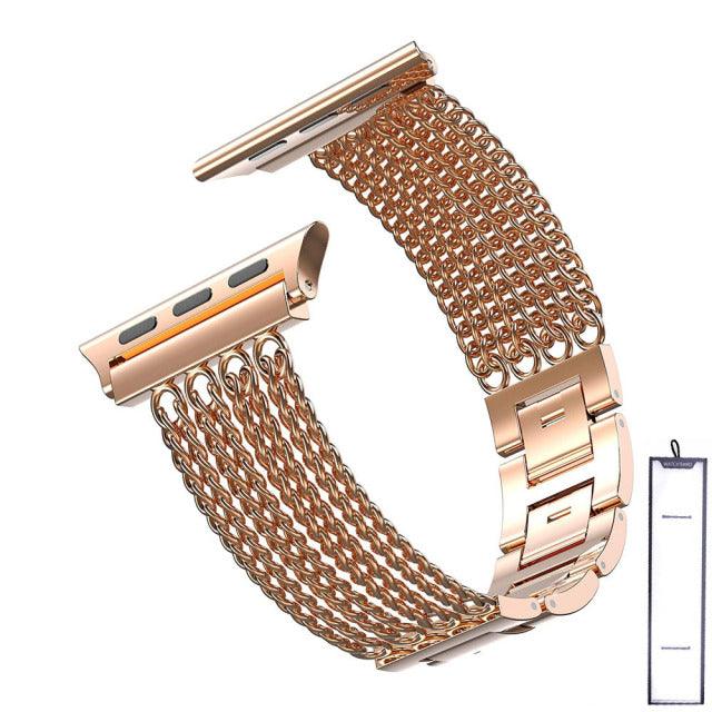 Stainless Steel Apple Watch Band - arleathercraft