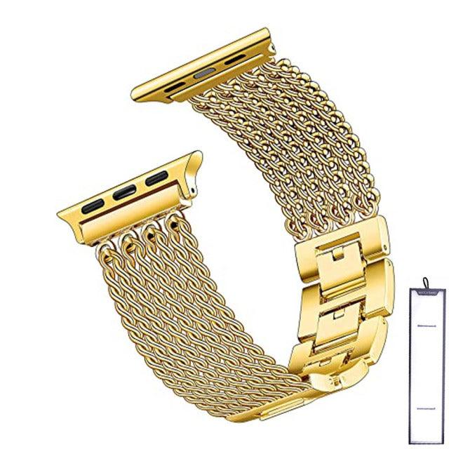 Stainless Steel Apple Watch Band - arleathercraft