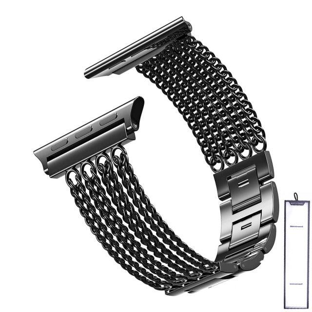 Stainless Steel Apple Watch Band - arleathercraft