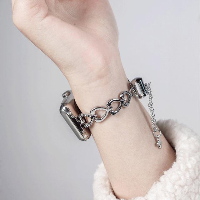 Stainless Steel Apple Watch Band - arleathercraft