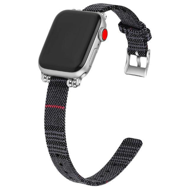 Canvas Apple Watch Band - arleathercraft