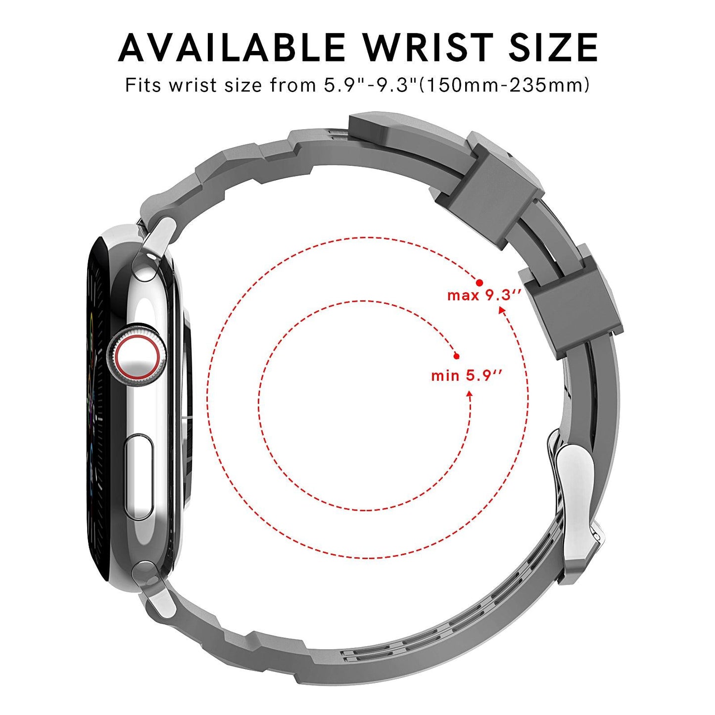 Silicone Apple Watch Band - arleathercraft