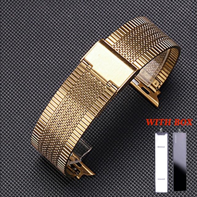 Stainless Steel Milanese Apple Watch Strap - arleathercraft