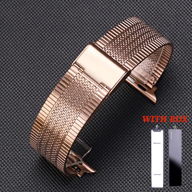Stainless Steel Milanese Apple Watch Strap - arleathercraft