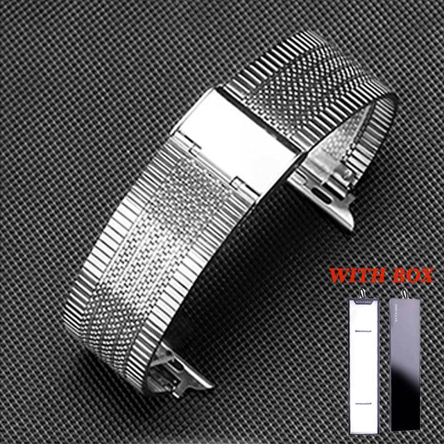 Stainless Steel Milanese Apple Watch Strap - arleathercraft