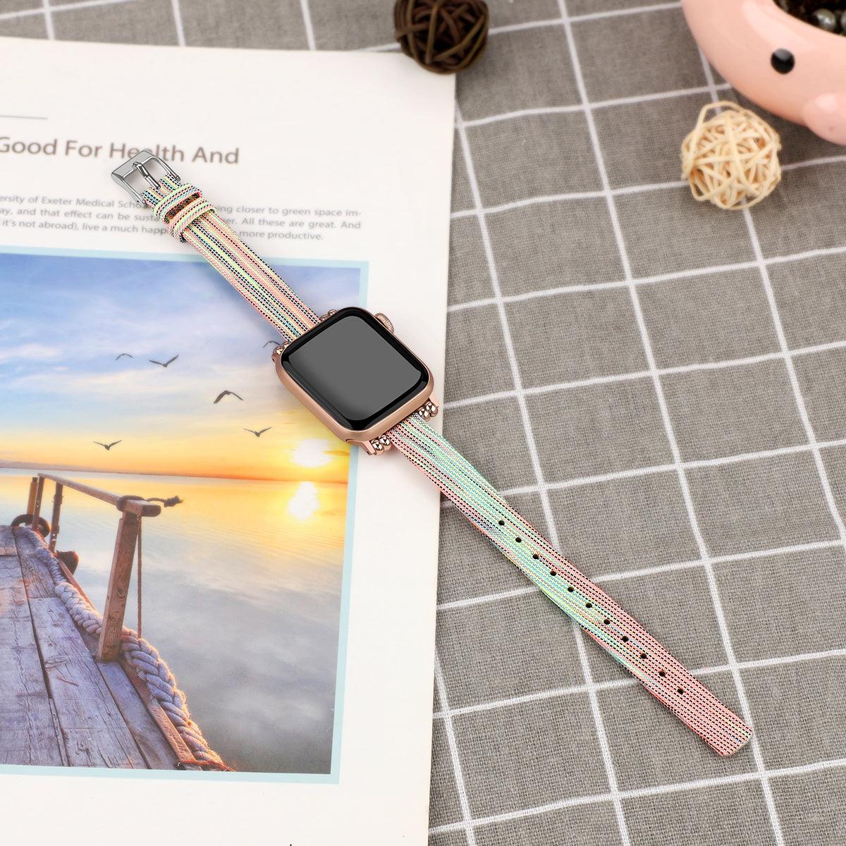 Canvas Apple Watch Band - arleathercraft