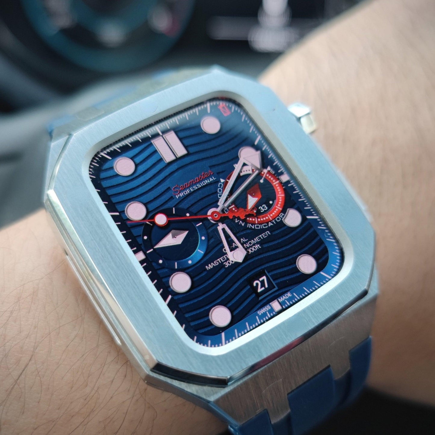 Stainless Steel Apple Watch Band+Case - arleathercraft