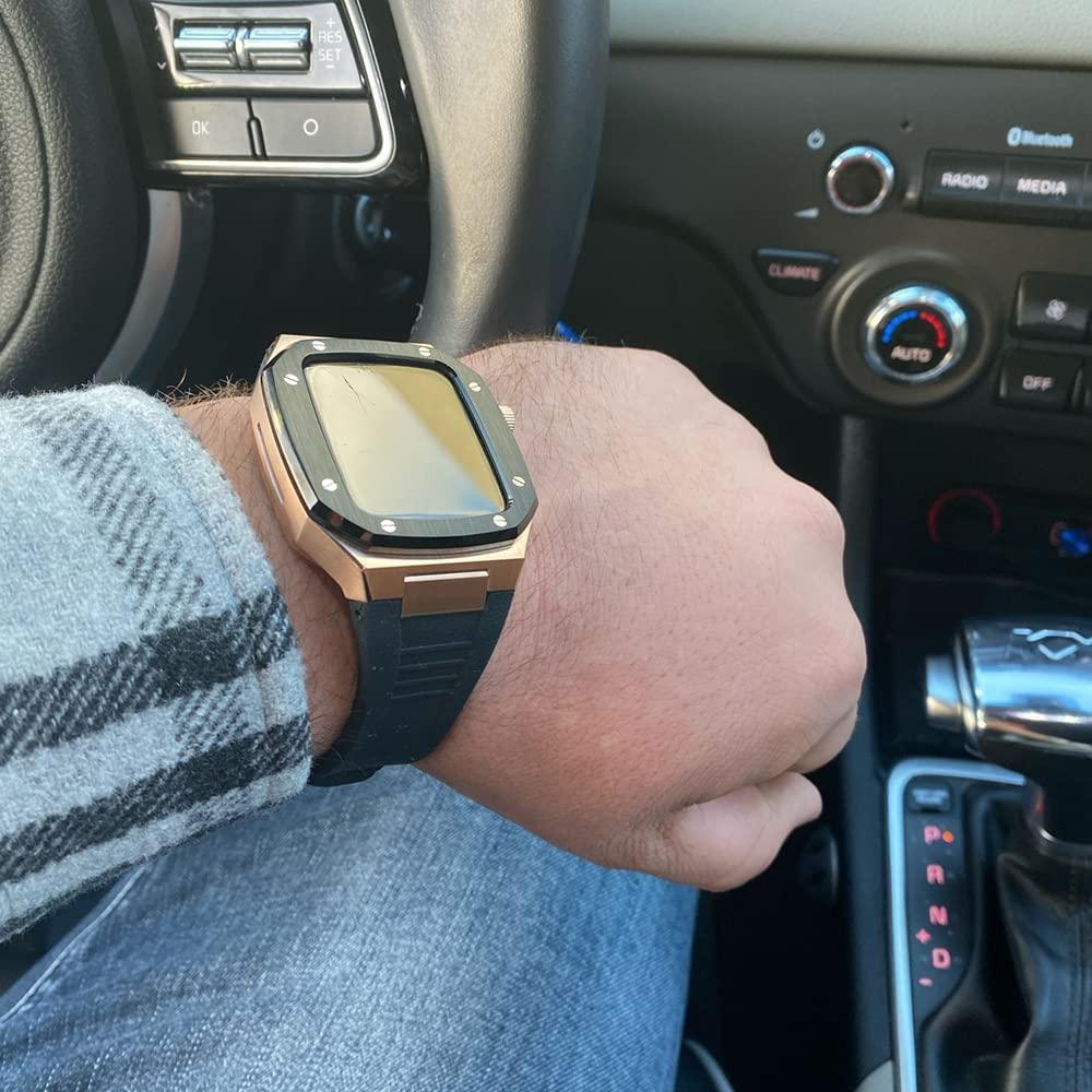 Stainless Steel Apple Watch Band+Case - arleathercraft