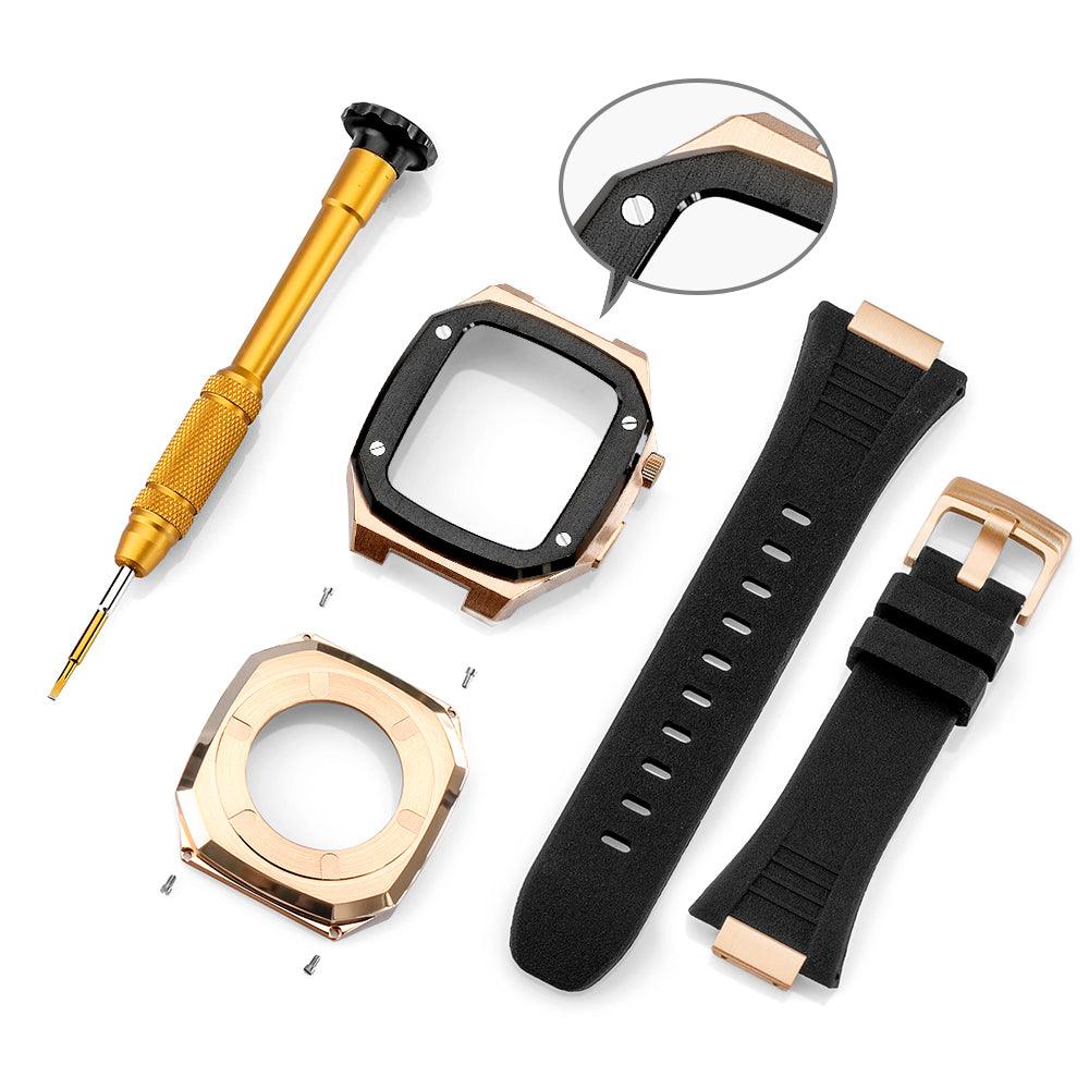 Stainless Steel Apple Watch Band+Case - arleathercraft