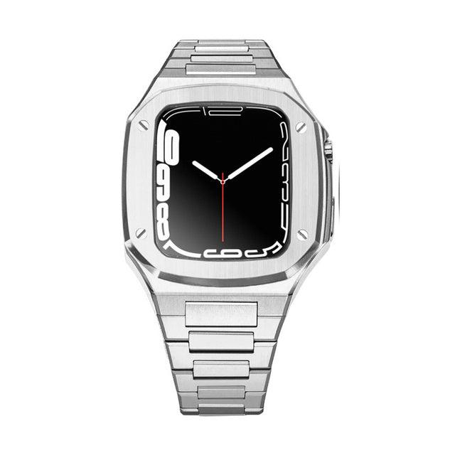 Stainless Steel Apple Watch Band+Case - arleathercraft