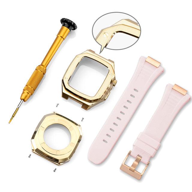 Stainless Steel Apple Watch Band+Case - arleathercraft
