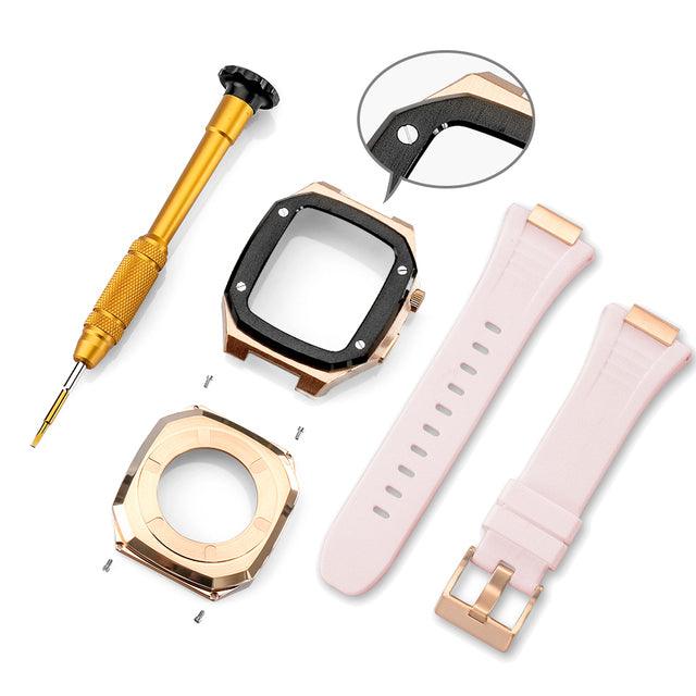 Stainless Steel Apple Watch Band+Case - arleathercraft