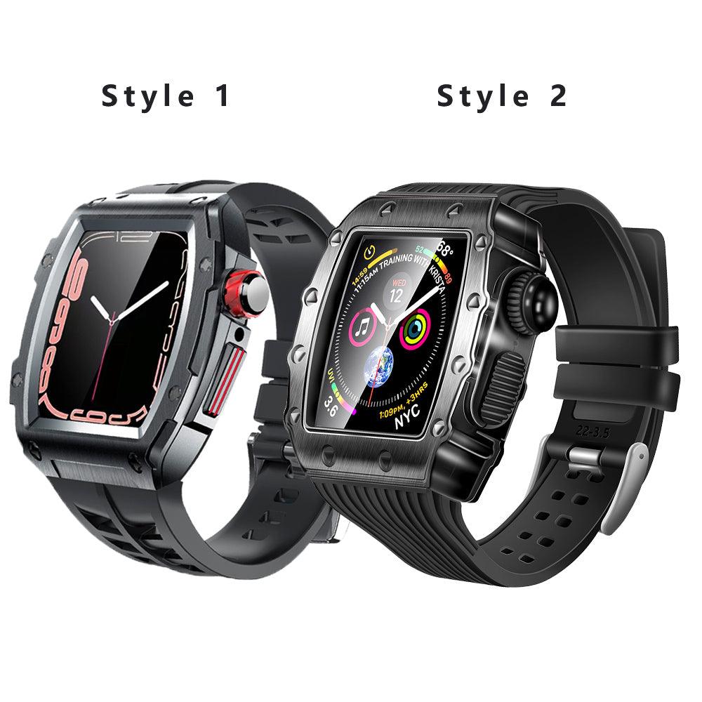 Rubber Apple Watch Band+Case - arleathercraft