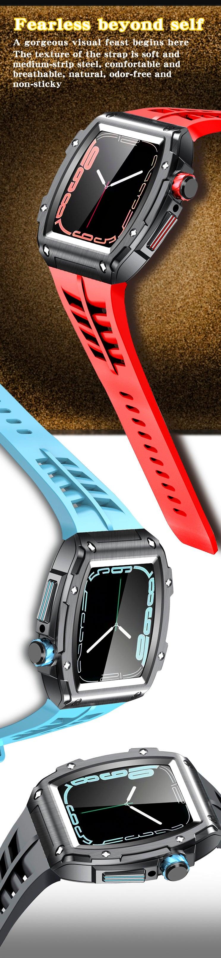 Rubber Apple Watch Band+Case - arleathercraft