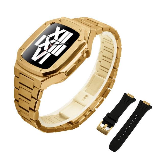 Stainless Steel Apple Watch Band+Case - arleathercraft