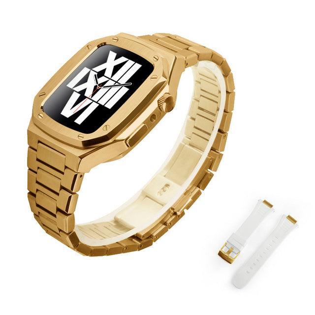 Stainless Steel Apple Watch Band+Case - arleathercraft