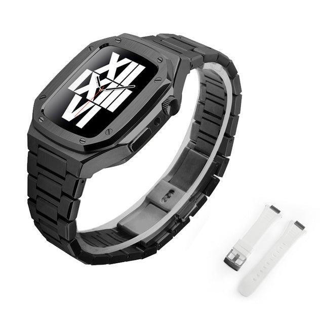 Stainless Steel Apple Watch Band+Case - arleathercraft