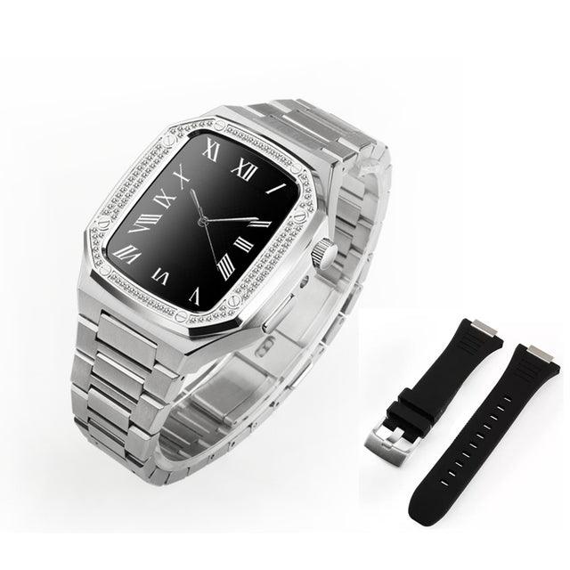 Stainless Steel Apple Watch Band+Case - arleathercraft