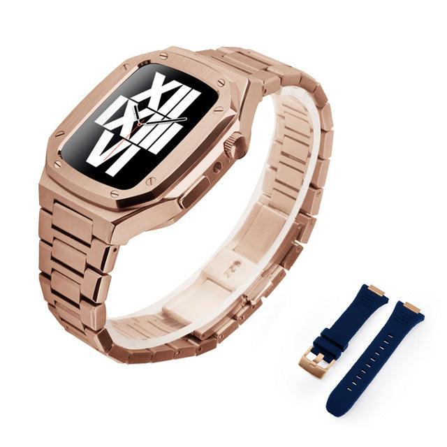 Stainless Steel Apple Watch Band+Case - arleathercraft