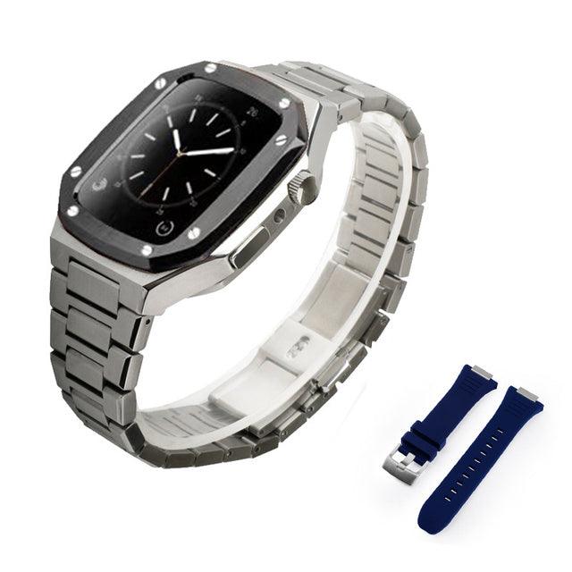 Stainless Steel Apple Watch Band+Case - arleathercraft