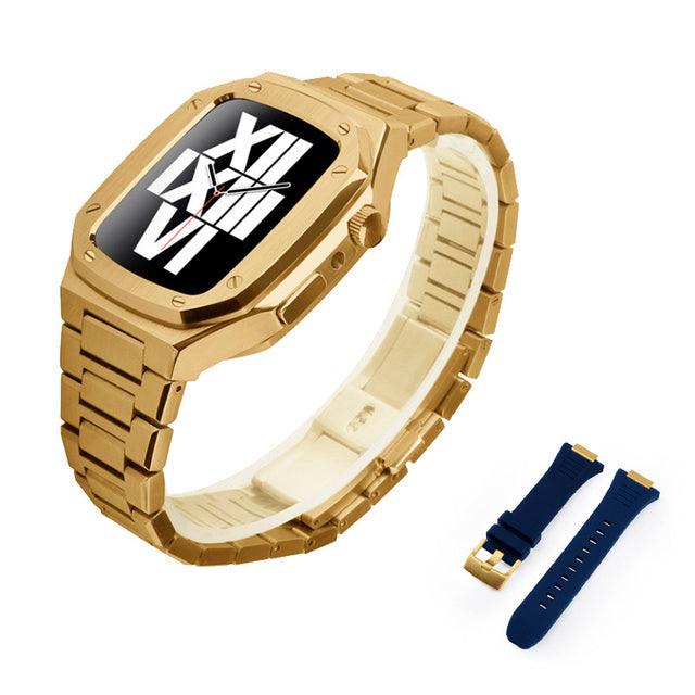 Stainless Steel Apple Watch Band+Case - arleathercraft