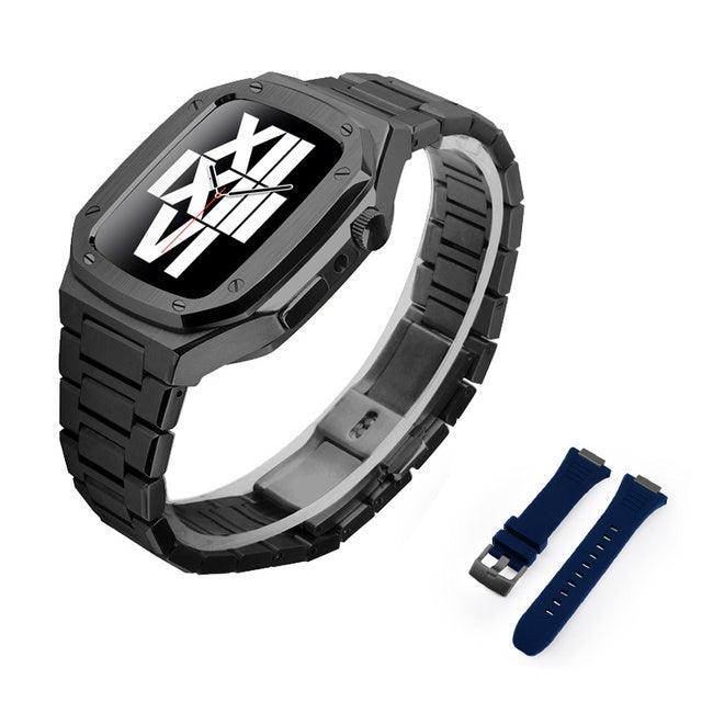 Stainless Steel Apple Watch Band+Case - arleathercraft