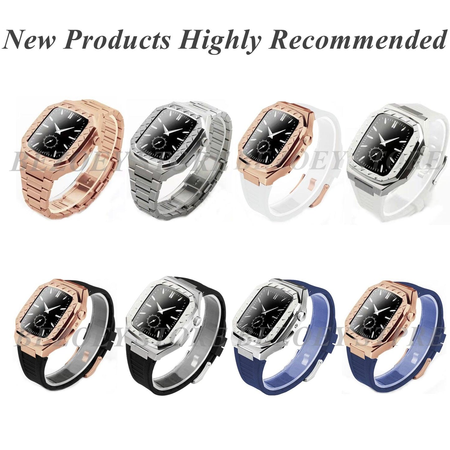 Stainless Steel Apple Watch Band+Case - arleathercraft