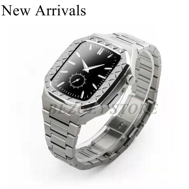 Stainless Steel Apple Watch Band+Case - arleathercraft