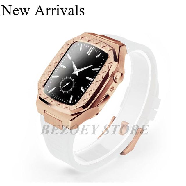 Stainless Steel Apple Watch Band+Case - arleathercraft