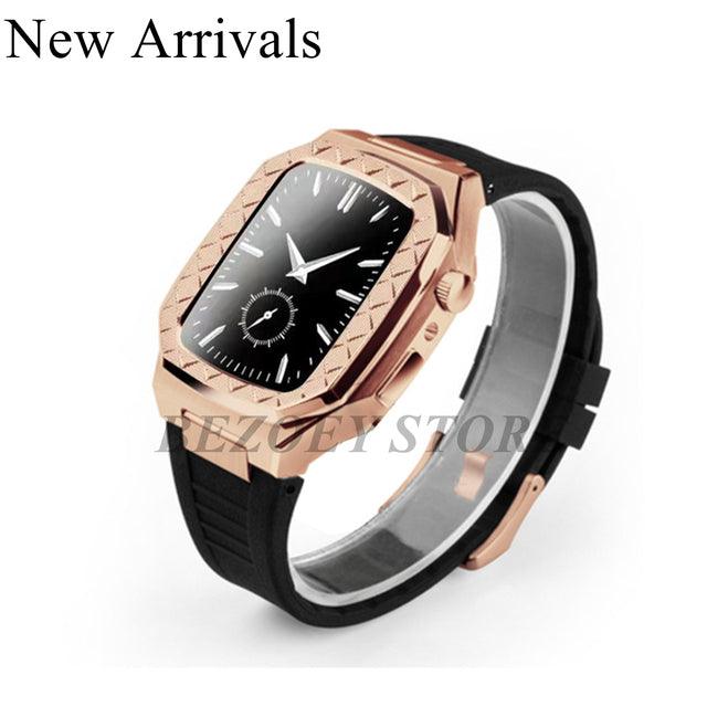 Stainless Steel Apple Watch Band+Case - arleathercraft