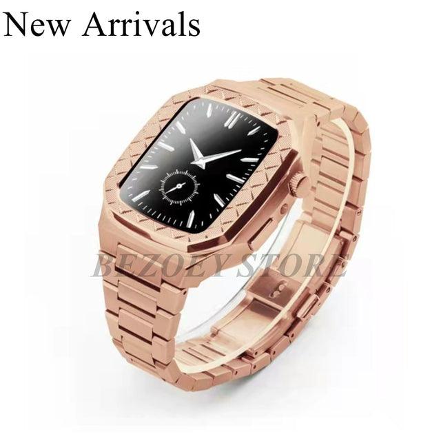 Stainless Steel Apple Watch Band+Case - arleathercraft