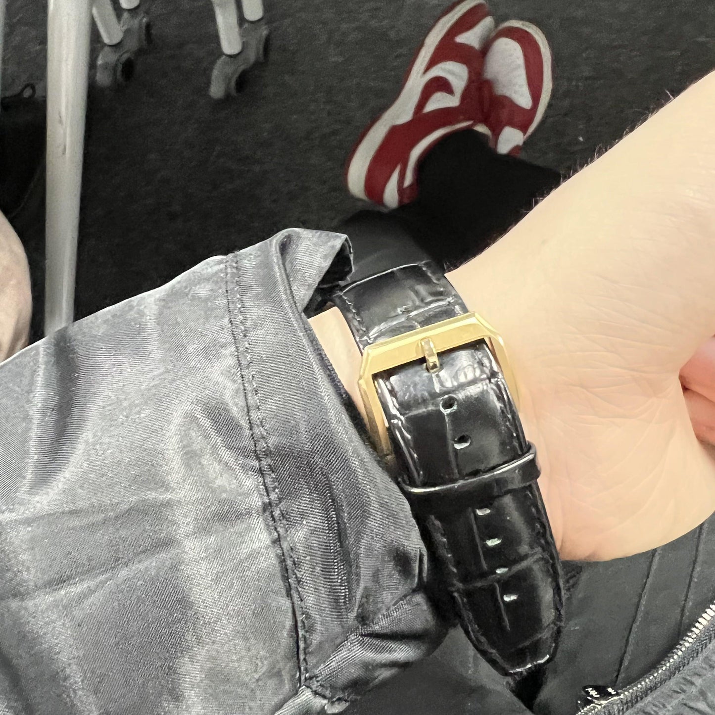 Stainless Steel Leather Apple Watch Strap - arleathercraft