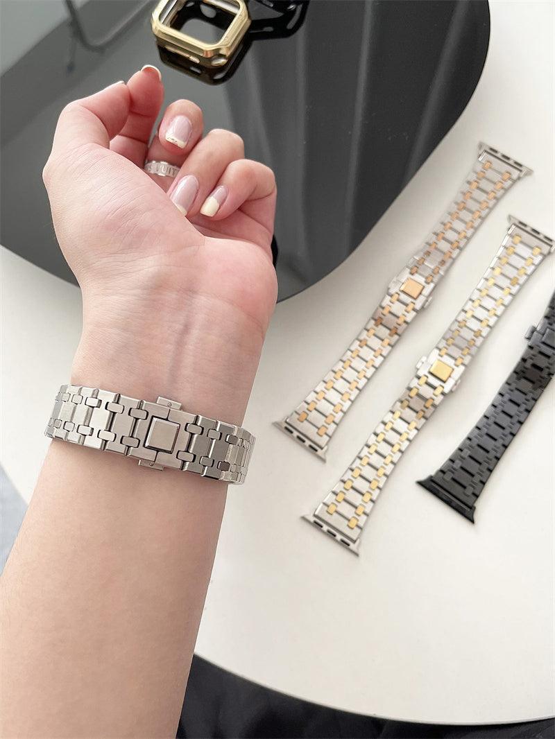 Stainless Steel Apple Watch Band - arleathercraft
