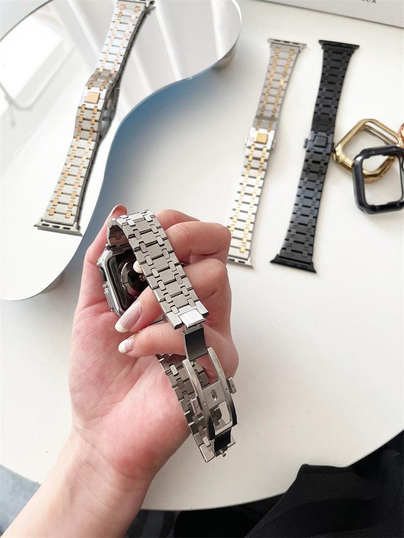 Stainless Steel Apple Watch Band - arleathercraft