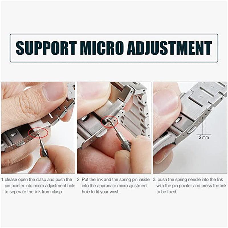 Stainless Steel Apple Watch Band - arleathercraft