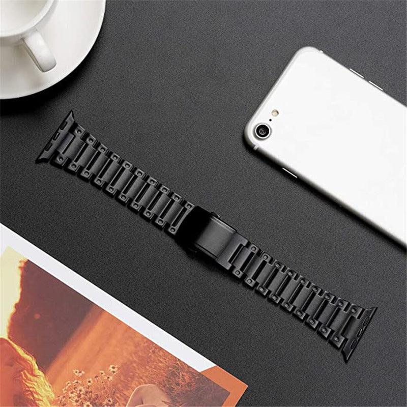 Stainless Steel Apple Watch Band - arleathercraft