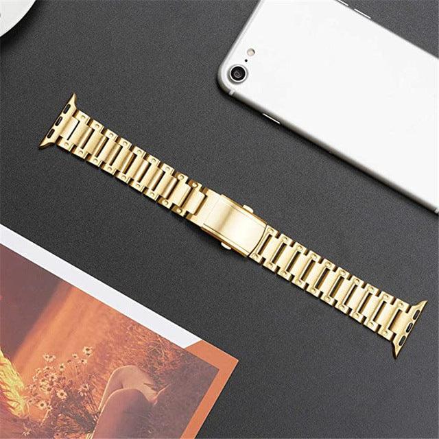 Stainless Steel Apple Watch Band - arleathercraft