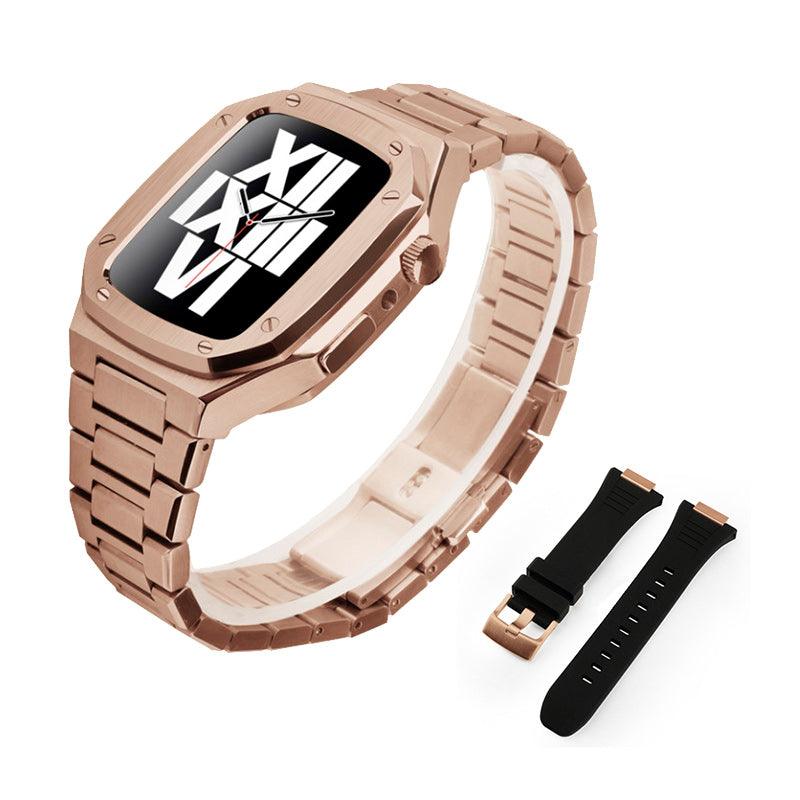 Stainless Steel Apple Watch Band+Case - arleathercraft