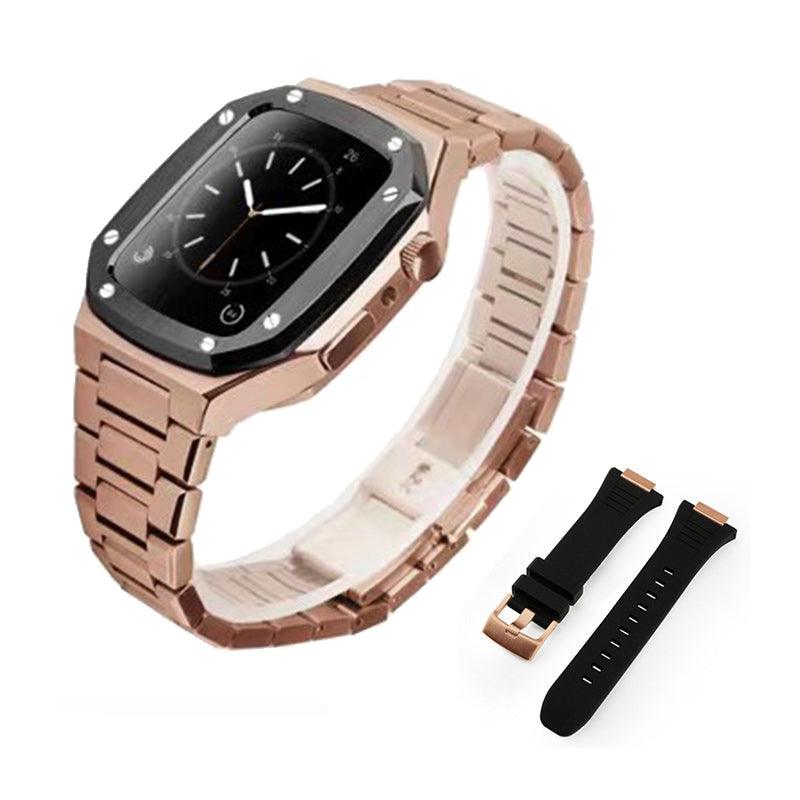 Stainless Steel Apple Watch Band+Case - arleathercraft