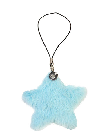 Blue Fluffy Star Charm Accessory