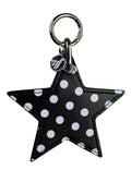 Polka Dot Star Charm | Black and White